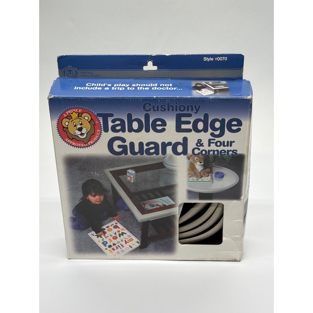 Prince Lionheart Cushiony Table Edge Guard & Four Corners Gray Foam 0070 Vintage